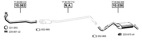 ASMET RE100210 Exhaust System